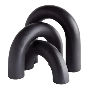 Black Arco Sculptures - Set of 3