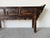 Vintage Chinese Black Lacquer Altar Console Table With Hand-Carved Apron For Sale - Image 4 of 12