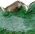 Abstract Murano Green Vintage Copper Aventurine Flecks Italian Art Glass Scalloped Rin Decorative Bowl Personal Ashtray For Sale - Image 3 of 6