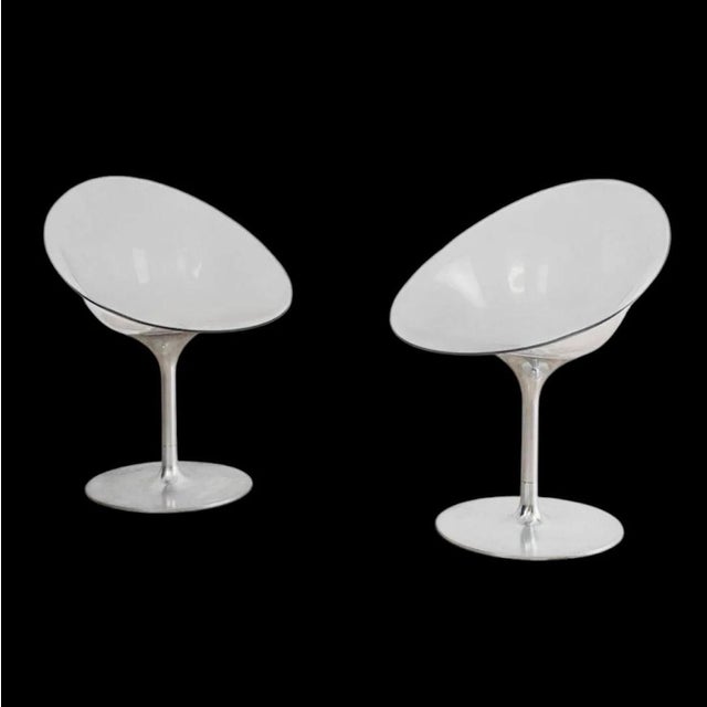 Ero/S Swivel Armchairs by Philippe Starck for Kartell, 2000s, Set of 2 For Sale - Image 12 of 12