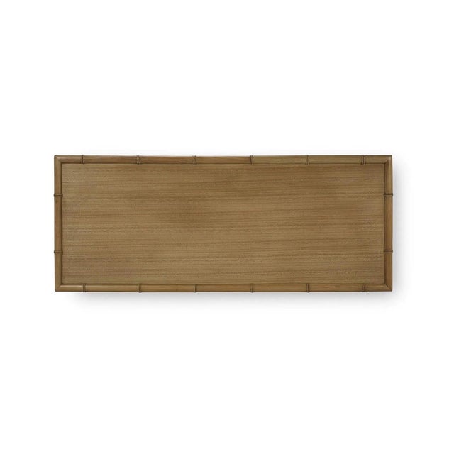 Faux Bamboo Three Drawer Chest For Sale In Greensboro - Image 6 of 11