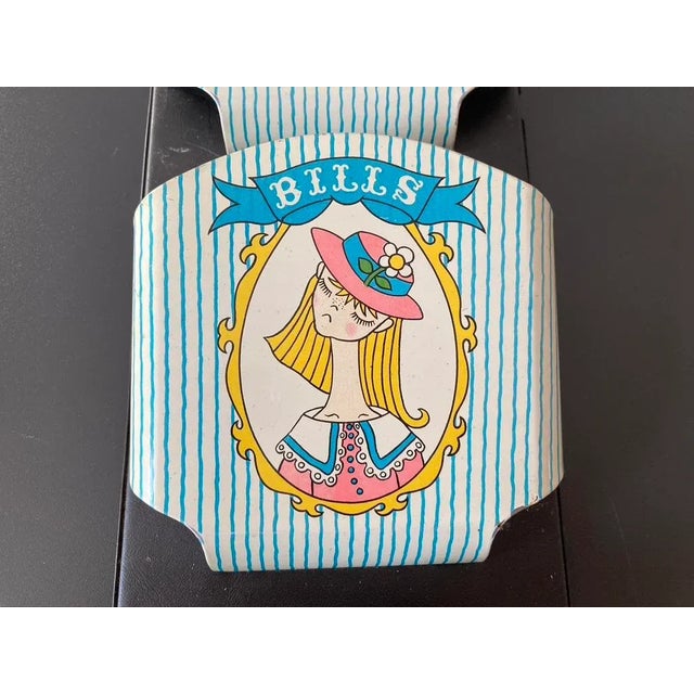 Vintage Mail Organizer Letter Holder Nippon Design, Ca. Mid 20th Century For Sale - Image 4 of 12