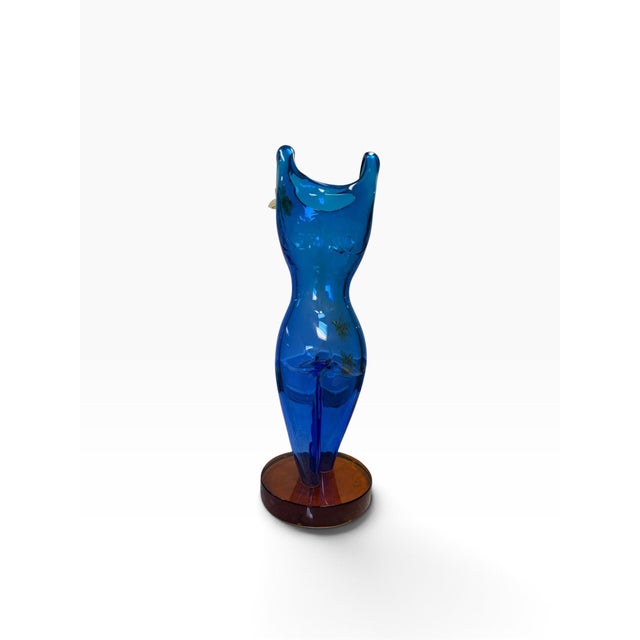 Contemporary 32" Alexis Silk Hand-Blown Glass Female Torso Sculpture "Sensation in Bloom" - 2021 For Sale - Image 3 of 11