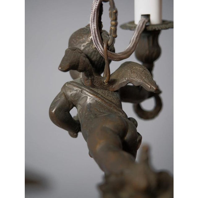 Baroque Chandelier with Putia For Sale - Image 9 of 10