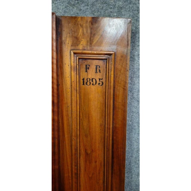 Antique Walnut Cabinet Doors, 1890s, Set of 2 For Sale - Image 5 of 11
