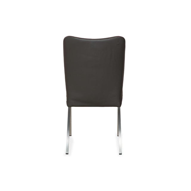 Duo 4-Legged Chairs in Leather and Fabric from Bert Plantage, Set of 4 For Sale - Image 12 of 15