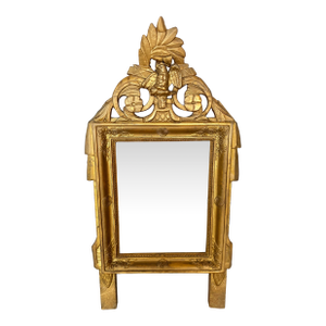 Late 19th Century French Louis XVI Giltwood Wall Mirror