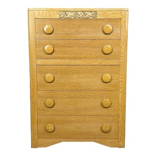 Art Deco Tall Chest of Drawers by James Mont For Sale