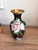 Chinoiserie Vintage Chinese Black Cloisonné Enamel Peony & Butterfly Vase, 8" For Sale - Image 3 of 13