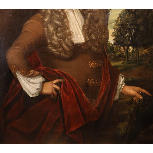 Jonathan Richardson, Portrait of Hans Sloane, 1740, Oil on Canvas, Framed For Sale - Image 7 of 16