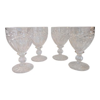 Late 20th Century Towle Crystal Goblets- Set of 4 For Sale