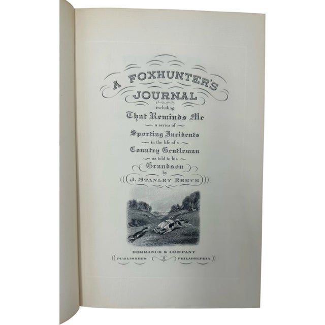 Animal Skin A Foxhunter's Journal J Stanley Reeve 1952 Limited Edition For Sale - Image 7 of 13