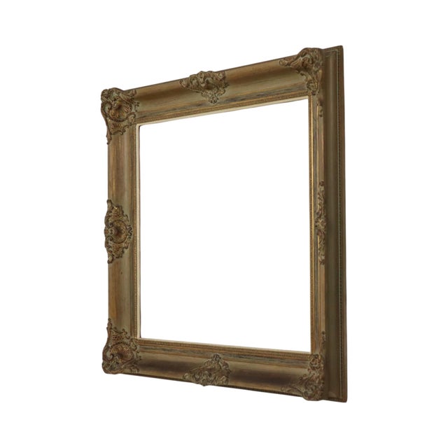 Large Baroque-Style Gilt Wooden Frame For Sale - Image 15 of 17