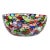 Fratelli Toso Murano Vintage Millefiori Flowers Bullseye Mosaic Italian Art Glass Tall Oval Bowl Vase For Sale