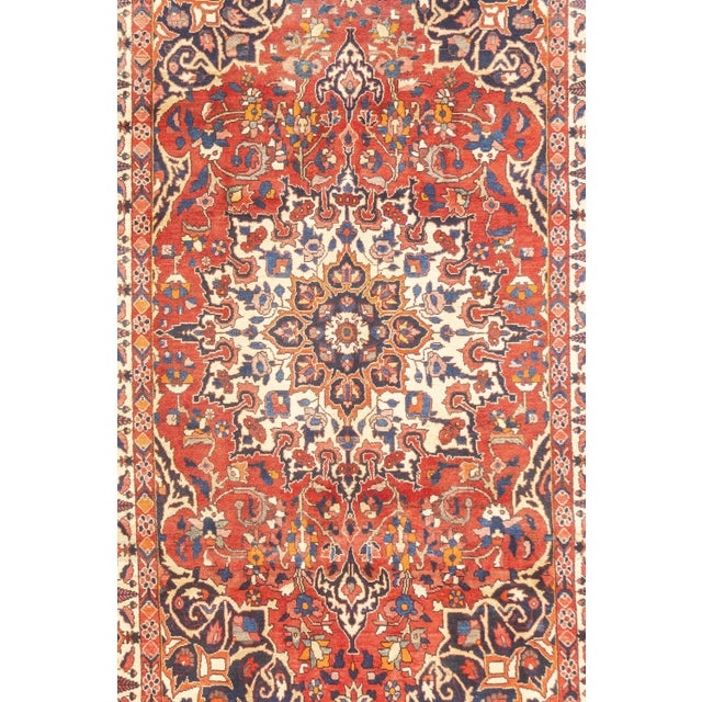 Persian Semi-Antique Hand-Knotted Persian Bakhtiari Rug 5'5" X 8'9" For Sale - Image 3 of 18