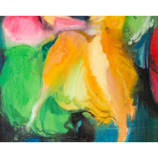 1968 Abstract Mixed Media Painting by George Coggeshall For Sale In Indianapolis - Image 6 of 7