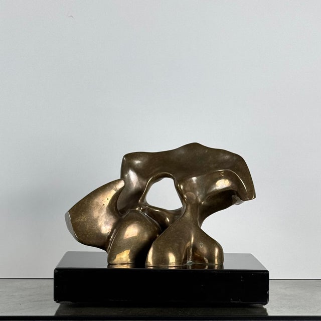 1990s 1990s Patinated Bronze Abstract Sculpture by Sy Rosenwasser For Sale - Image 5 of 8