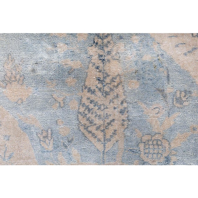 Antique North Indian Botanical Wool Rug For Sale - Image 10 of 10