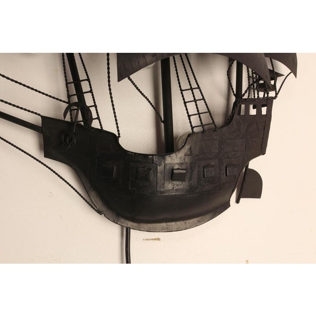 1960s Vintage Wall Light in Iron, 1960 For Sale - Image 5 of 10