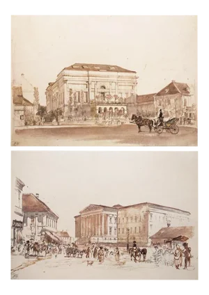 1959 After Neoclassical Rudolph Von Alt First Edition Photogravures - a Pair