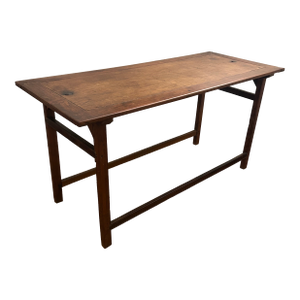 Antique Rustic 31 Inch Tall Solid Hard Wood Table