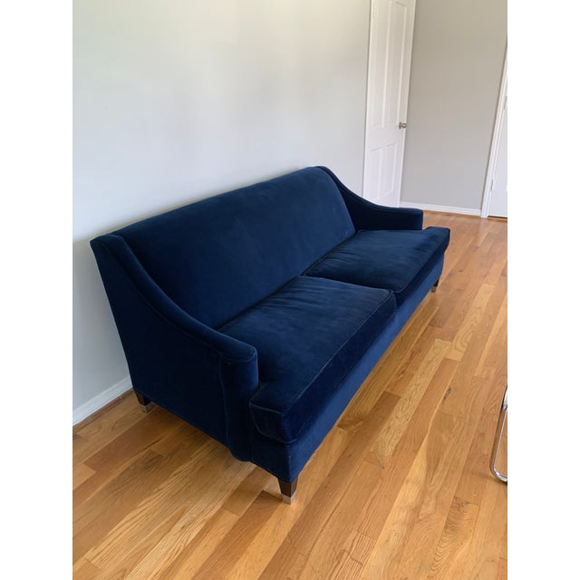 West Elm Velvet Sofa Chairish