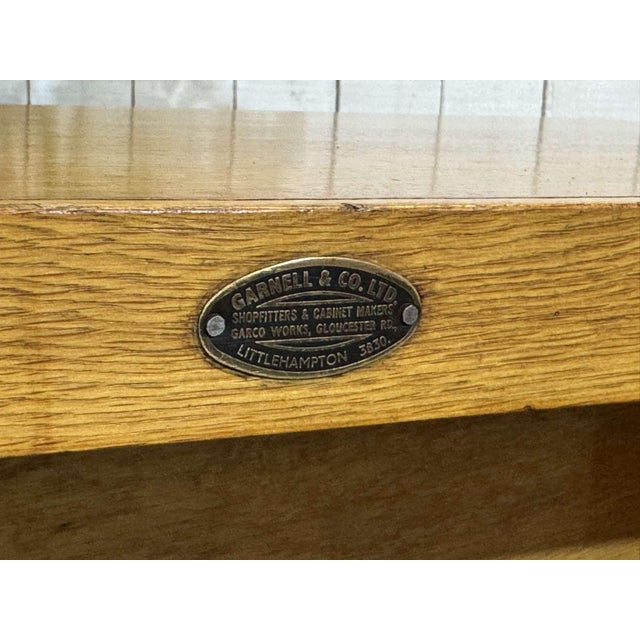 English Double-Sided Oak School Library Bookcase For Sale - Image 10 of 14
