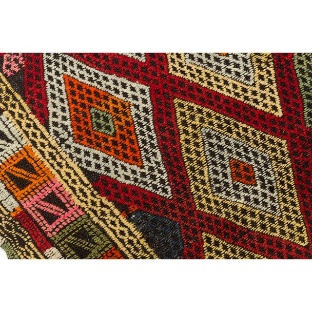 Mid 20th Century Smalll Handwoven Area Kilim Rug For Sale - Image 11 of 11