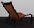 Brown Danish Lounge Chair in Beech and Butthide Leather, 1970s For Sale - Image 8 of 9