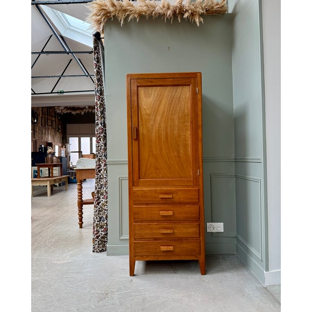 Vintage Oak Bonnetière, 1950s For Sale - Image 15 of 15