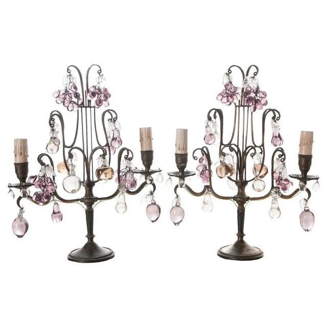 French 19th Century Candelabra Table Lamps - A Pair For Sale - Image 10 of 10