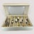 Yamazaki "Monique Gold" Gold Accent Stainless Flatware Set - 61 Pieces (Service for 12 With Storage Case) Vintage 1980's/1990's For Sale - Image 16 of 18
