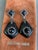 Miriam Salat 'MRM' Noir Evening Black Resin and White Topaz Drop Earrings, A Pair For Sale - Image 17 of 18