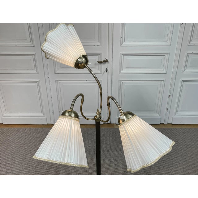 Swedish Model 508/3 3-Shade Floor Lamp from VMI, 1950s For Sale - Image 9 of 12