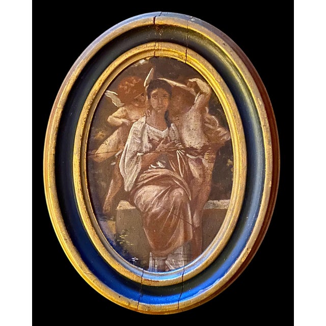 Diminutive Antique French Oil on Board, "Péveil It Riceur” For Sale - Image 13 of 13