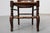 Rustic Oak Ladder-Back Chair with Rush Seat and Cabriole Front Legs, France, 1900s For Sale - Image 9 of 14