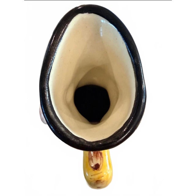 Wine Vintage Portuguese Faianças Santana Toby-Style Character Pitcher For Sale - Image 8 of 11