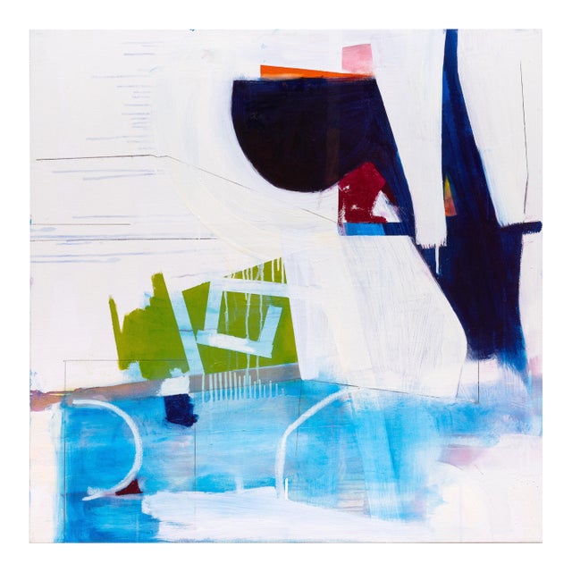 Contemporary Abstract Oil and Graphite on Canvas "Under-Stand" by Xanda McCagg For Sale