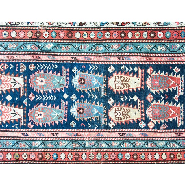 Early 20th Century Persian Ganjeh Rug For Sale - Image 12 of 16