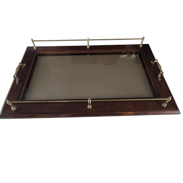 Wood 1970s Mid-Century Modern Mastercraft Bar Cart For Sale - Image 7 of 7