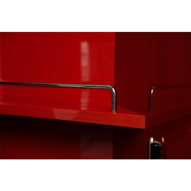 Bramante Red Lacquered Highboard by Kazuhide Takahama for Studio Simon, 1973 For Sale - Image 12 of 13
