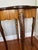 Brown Early 20th Century Floral Inlaid Table With Carved Legs For Sale - Image 8 of 11
