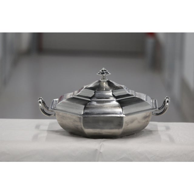 Silver Centerpiece with Lid from Christofle, 1950s For Sale - Image 6 of 16