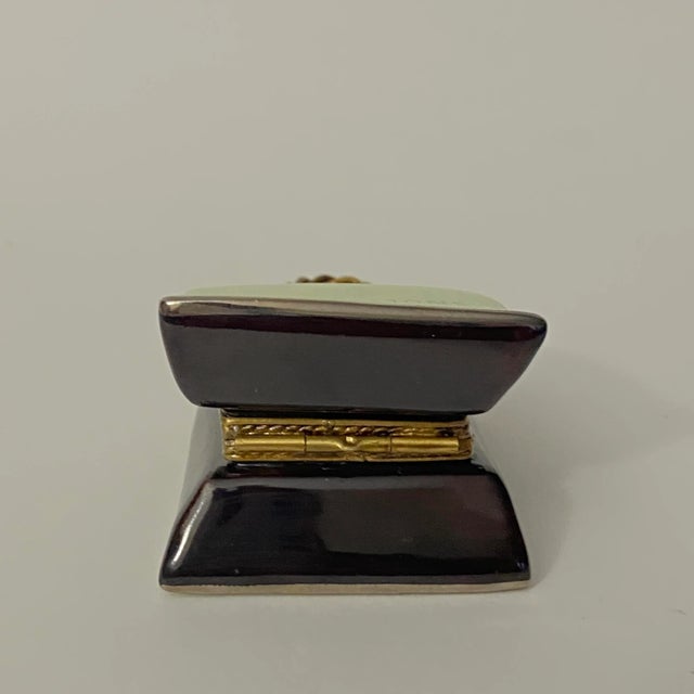 Vintage Ross & Simons Jewelry Store Bag Engagement Ring Limoges Trinket Box For Sale - Image 9 of 10