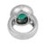 1990s Wempe Gia 10.48 Carat Colombian Emerald Diamond 18k White Gold Cocktail Ring, Size 5 For Sale In Los Angeles - Image 6 of 8