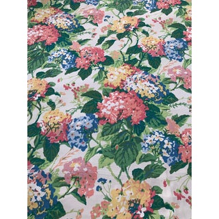 Waverly Sunbrella Hand Screen Print Fabric - 5 3/4 Yards For Sale