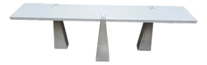 Vintage Console Table in Stone by Angelo Mangiarotti for Skipper, 1980s