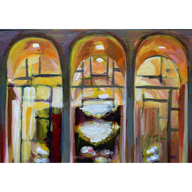 Contemporary "Lincoln Center Opera Night" Nyc Contemporary Acrylic Painting by Natalia Bessonova For Sale - Image 3 of 5