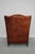 Brown Vintage Dutch Cognac Wingback Leather Club Chair For Sale - Image 8 of 18