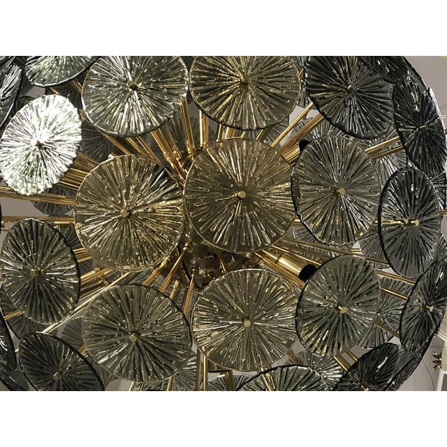 Glass Grey Murano Sputnik Chandelier For Sale - Image 7 of 7